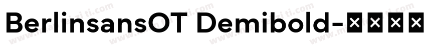 BerlinsansOT Demibold字体转换